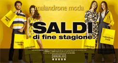 Desktop Screenshot of malandronemoda.it